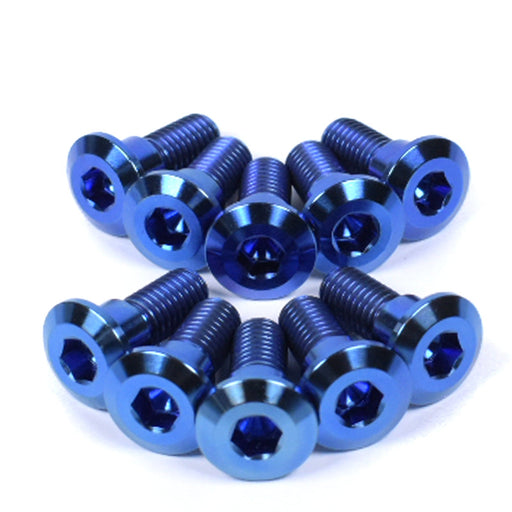 suzuki gsxr1000 titanium disc bolts blue