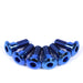 suzuki hayabusa titanium disc bolts blue