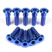 Suzuki TL1000S (97-01) TL1000R (98-03) Titanium Front Brake Disc Rotor Bolts, 1997, 1998, 1999, 2000, 2001, 2002, 2003, Blue